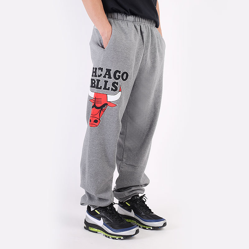 мужские серые брюки Mitchell and ness NBA Chicago Bulls Pants 507PCHIBULGRH - цена, описание, фото 3